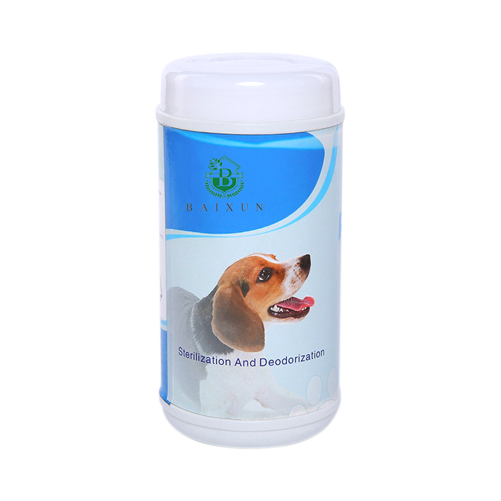 Pet Grooming Wipes for Cleaning and Deodorizing