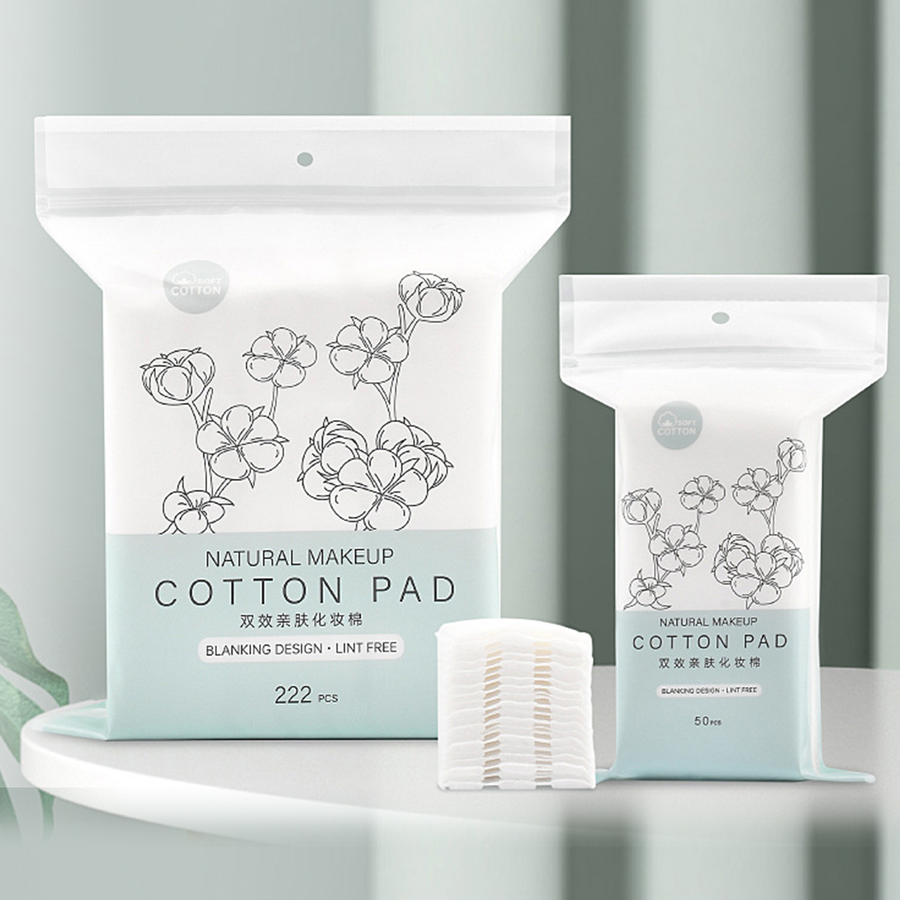 What effect does the texture of cotton pads have on the skin?