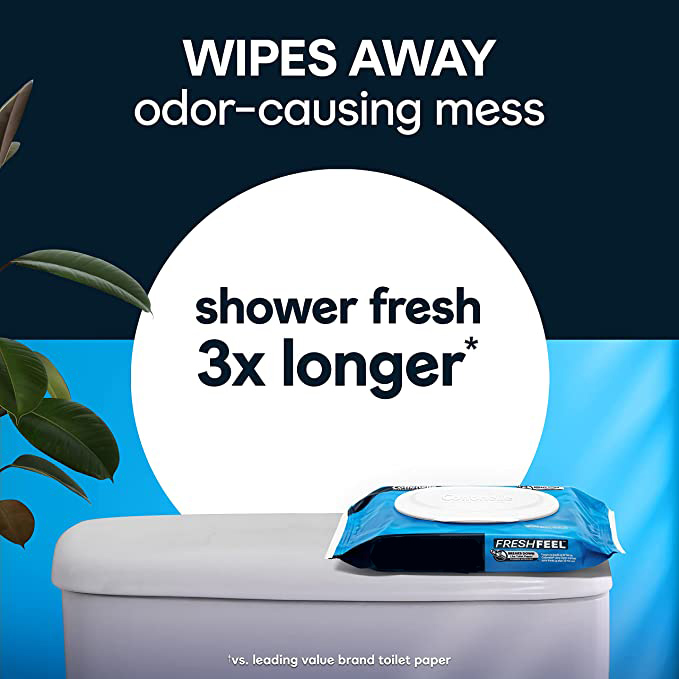 Fresh Feel Flushable Toliet Wipes 