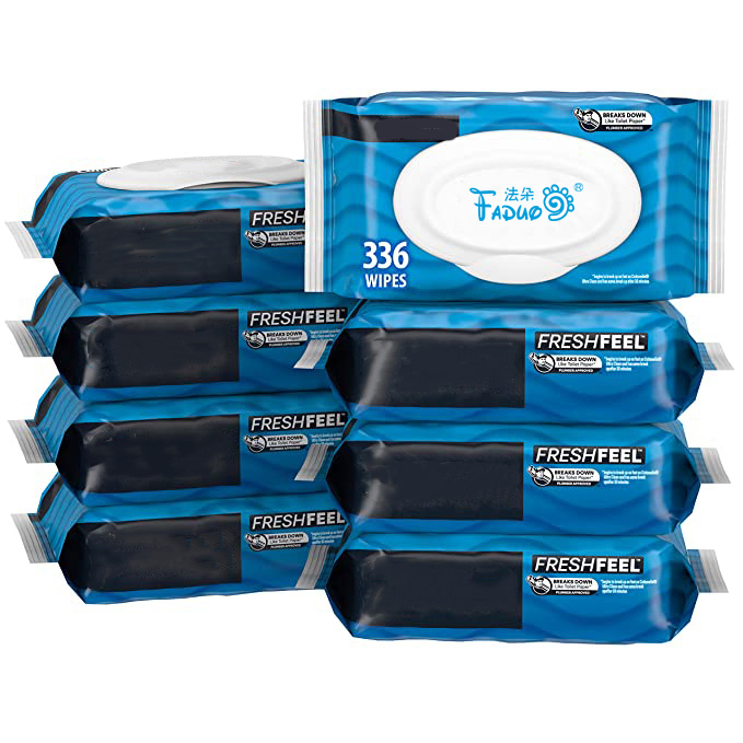 Fresh Feel Flushable Toliet Wipes 