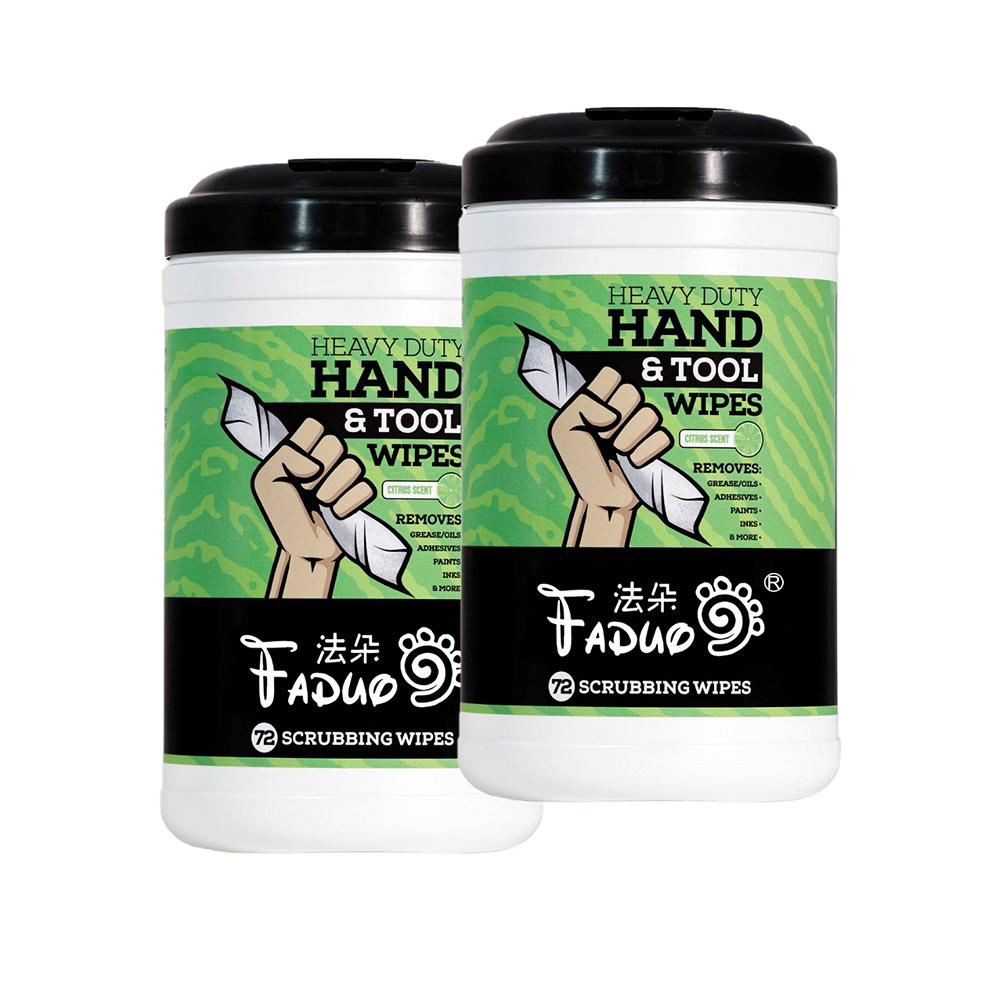 72 Counts Heavy Duty Hand&Tool Scrubbing Wipes