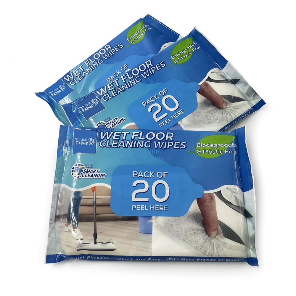 20 Count Floor Mop Cloths Floor Cleansing Wipes